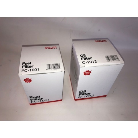 1 oil + 1 fuel filter Pack  Delica 4M40 Diesel 